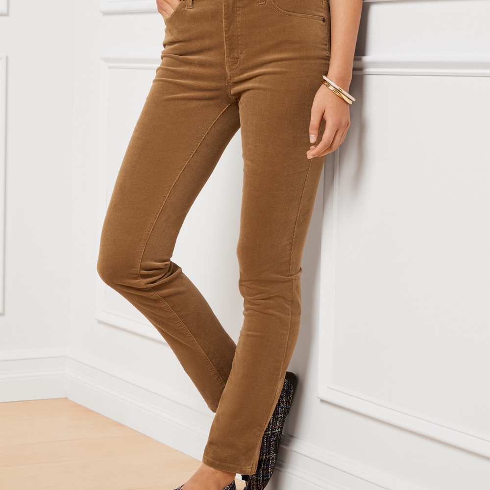 Talbots Stretch Corduroy Straight Leg Pants